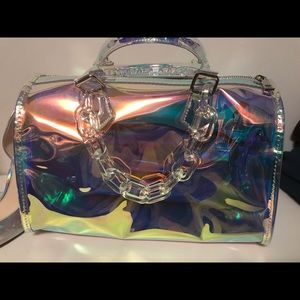 Like Dreams Iridescent Barrel Purse
